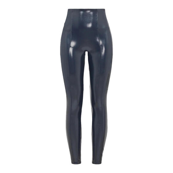 NEW Spanx Faux Patent Leather Leggings in Navy Size XS #1944 - Picture 1 of 9